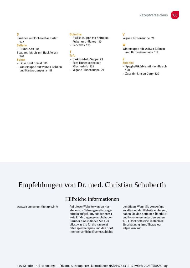 Weitere Ansicht: Eisenmangel - Erkennen, therapieren, kontrollieren | Christian Schuberth