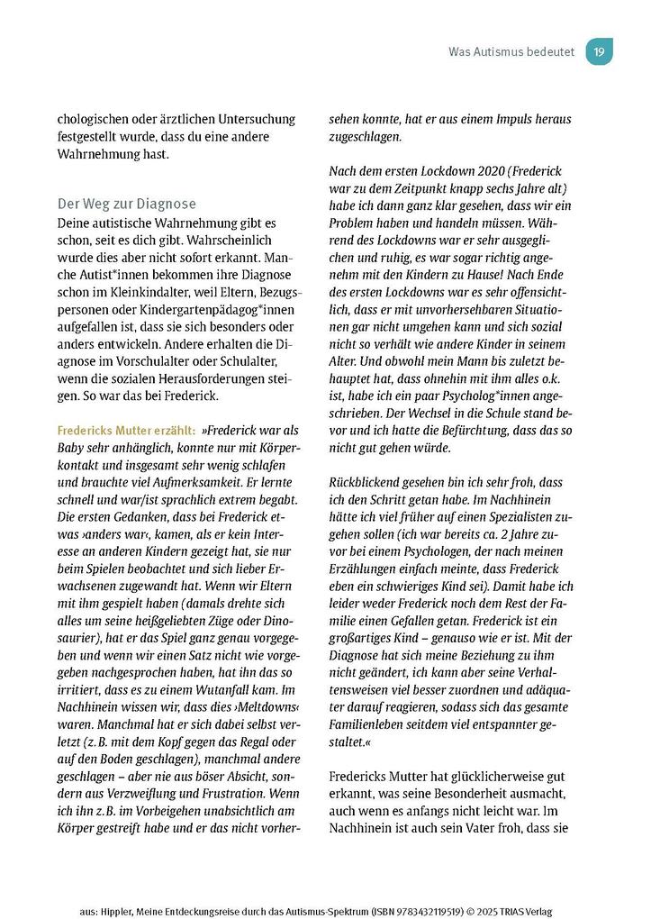 Weitere Ansicht: Meine Entdeckungsreise durch das Autismus-Spektrum | Kathrin Hippler