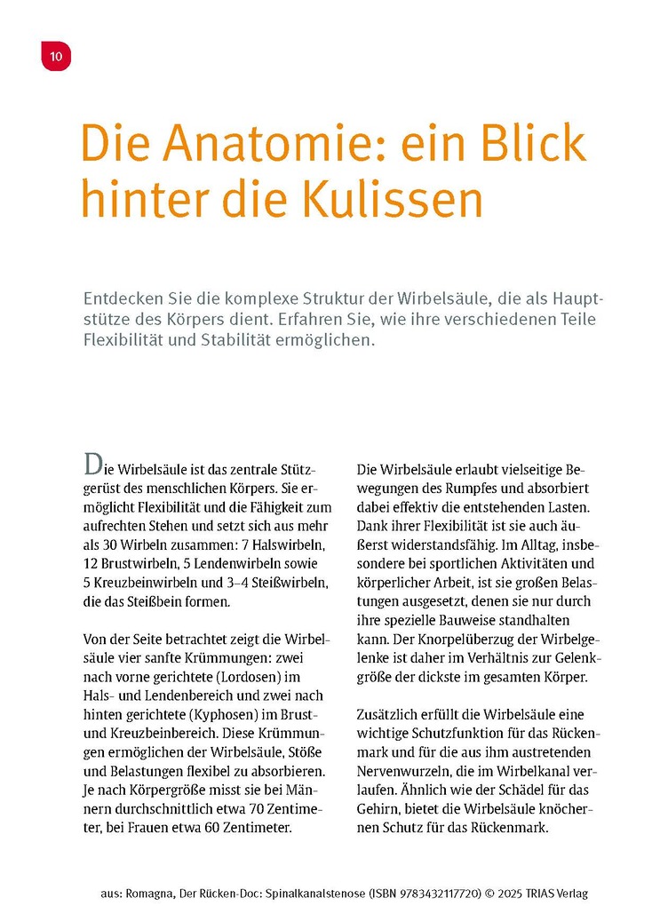 Weitere Ansicht: Der Rücken-Doc: Spinalkanalstenose | Alexander Romagna