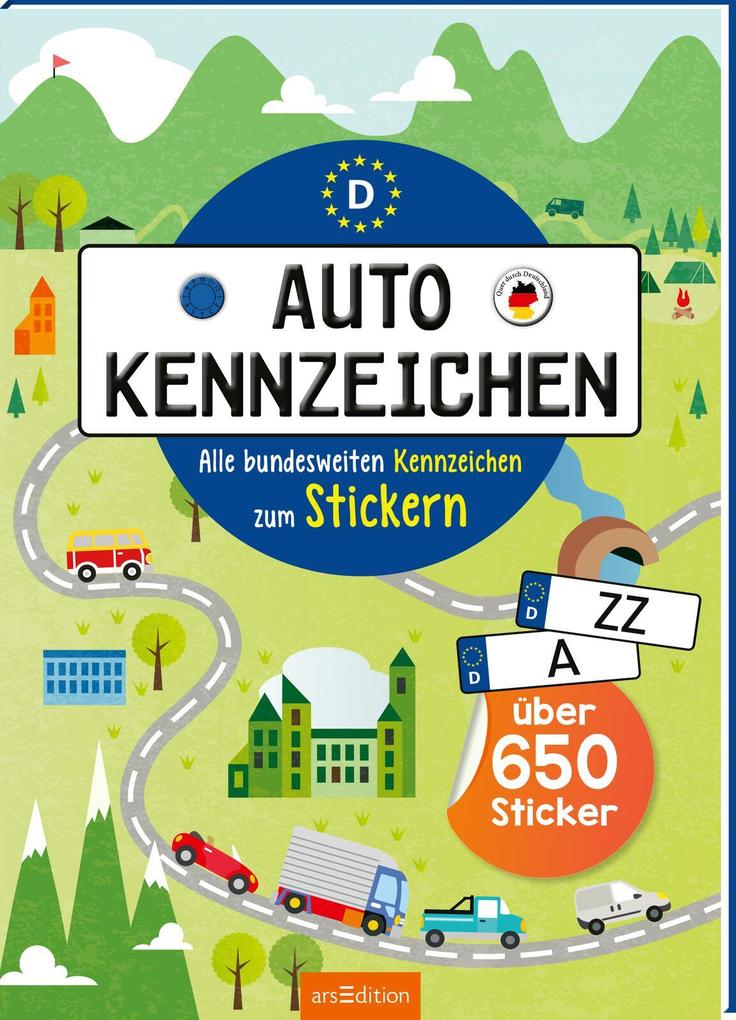 Produktbild: Autokennzeichen - Alle bundesweiten Kennzeichen zum Stickern | Annette Maas