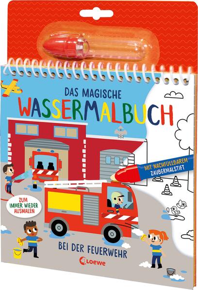 Produktbild: Das magische Wassermalbuch - Bei der Feuerwehr