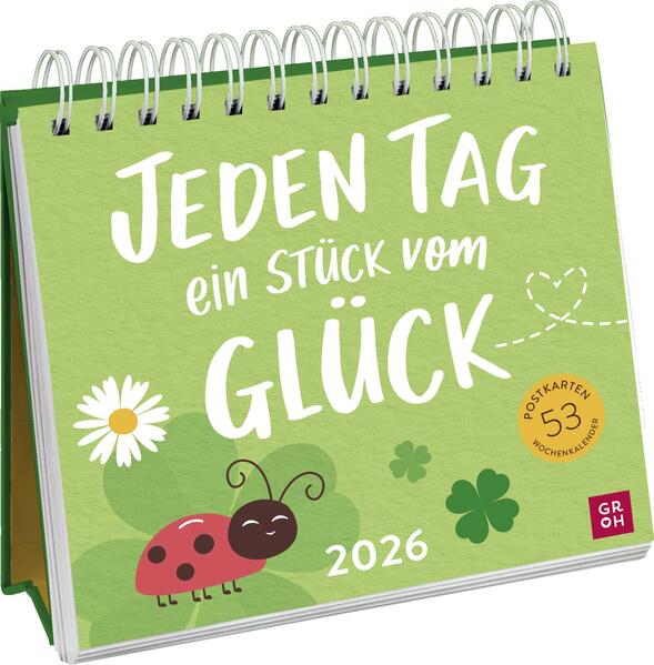 Produktbild: Postkartenkalender 2026: Jeden Tag ein Stück vom Glück | Julia Buck
