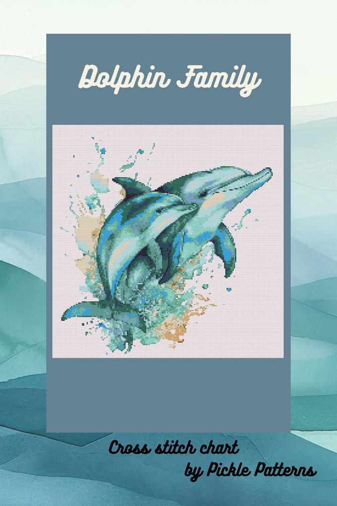 Produktbild: Dolphin Family (Ocean Creatures) | Pickle Patterns