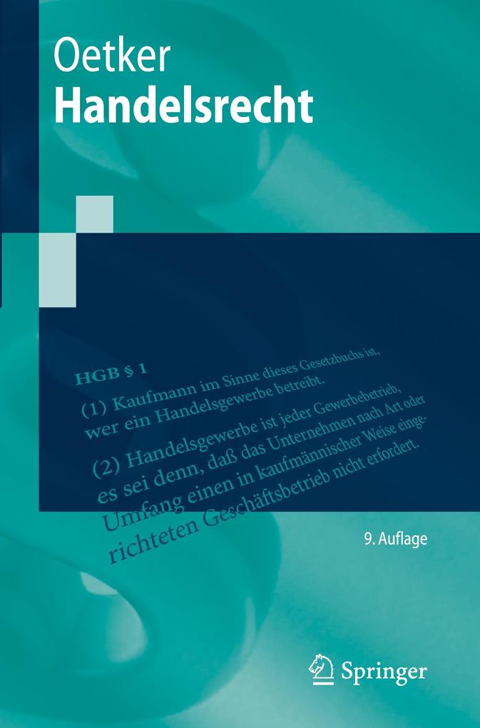 Produktbild: Handelsrecht | Hartmut Oetker