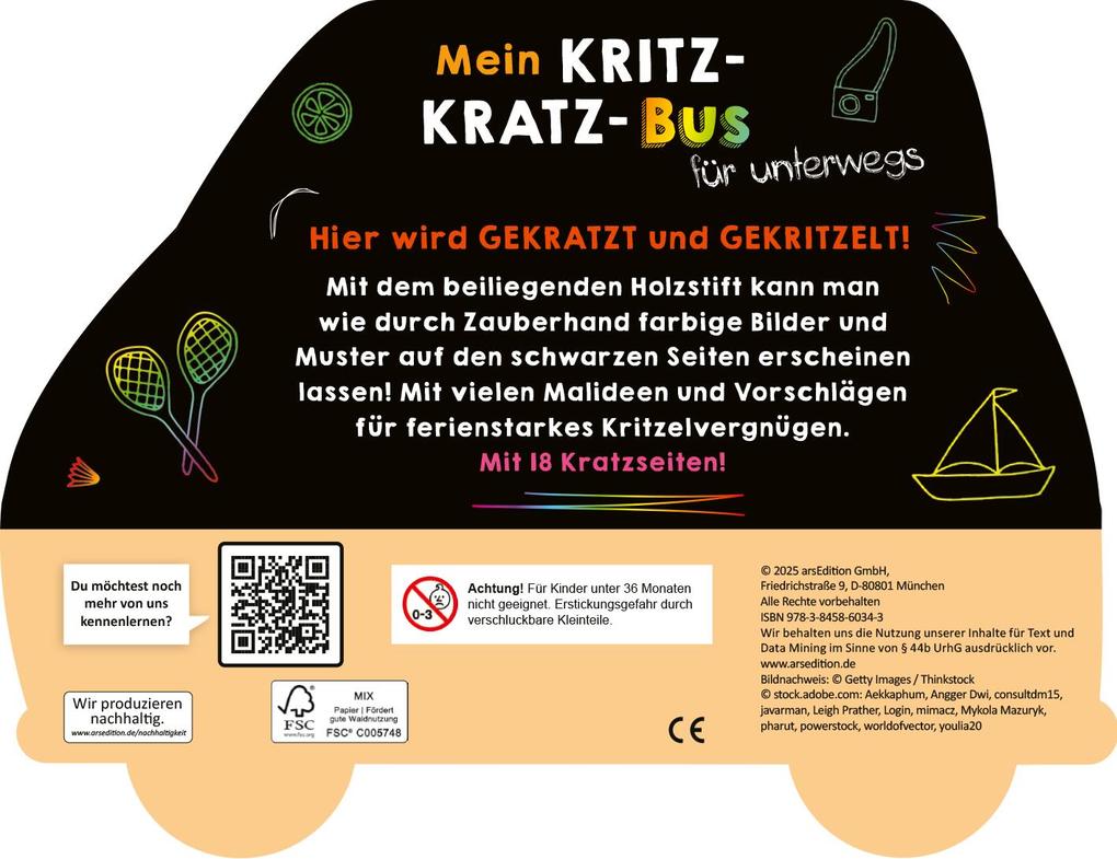 Weitere Ansicht: Mein Kritzkratz-Bus für unterwegs