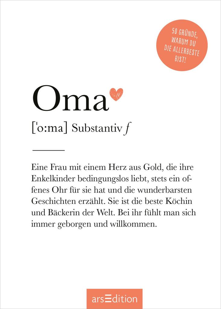 Weitere Ansicht: Oma (Substantiv, f)
