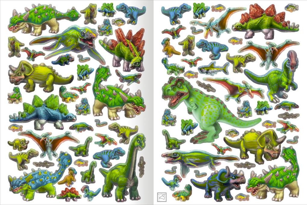 Weitere Ansicht: Das Metallic-Stickerbuch - Dinos