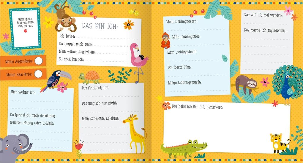 Weitere Ansicht: Alle meine Freunde - Dschungel | Mit über 300 Stickern