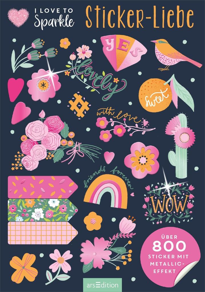 Weitere Ansicht: I Love to Sparkle - Sticker-Liebe