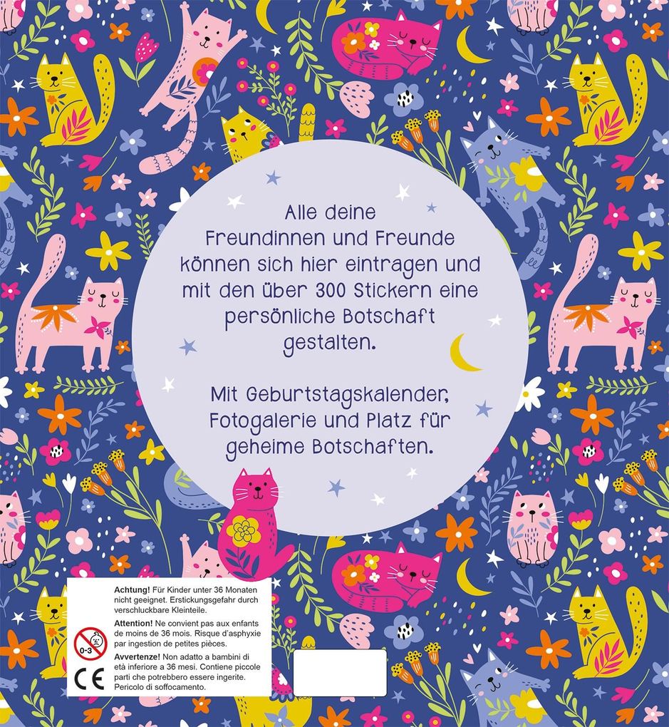 Weitere Ansicht: Alle meine Freunde - Katzen | Mit über 300 Stickern