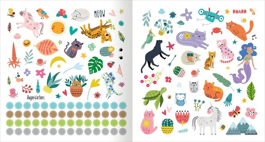 Weitere Ansicht: Alle meine Freunde - Katzen | Mit über 300 Stickern