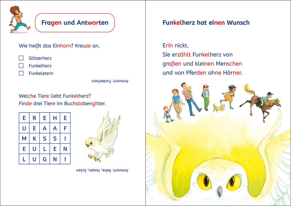 Weitere Ansicht: Leselöwen 1. Klasse - Eine Freundin für das kleine Einhorn | Amelie Benn