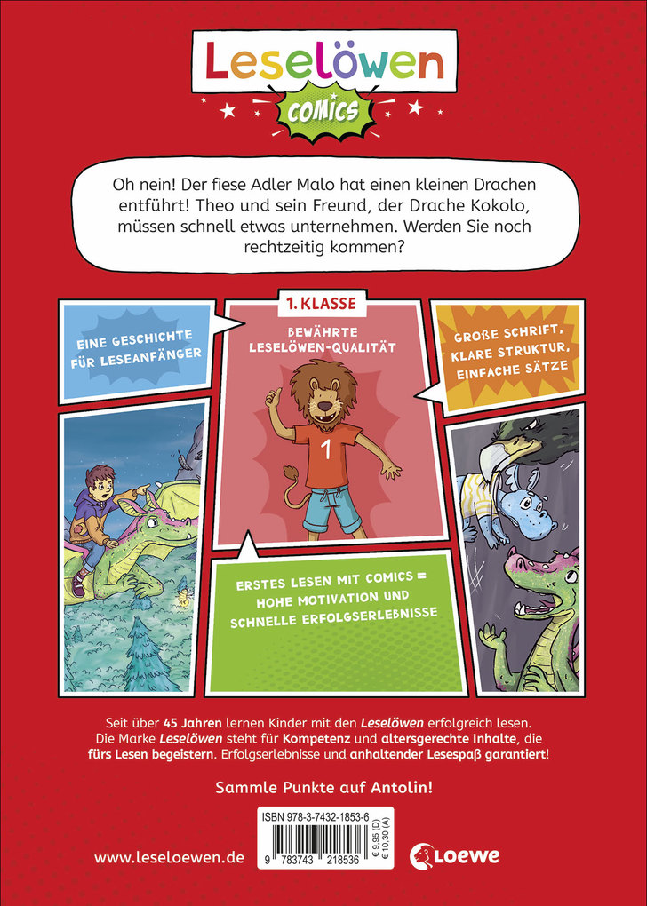 Weitere Ansicht: Leselöwen Comics 1. Klasse - Entführung im Drachenwald | Barbara van den Speulhof