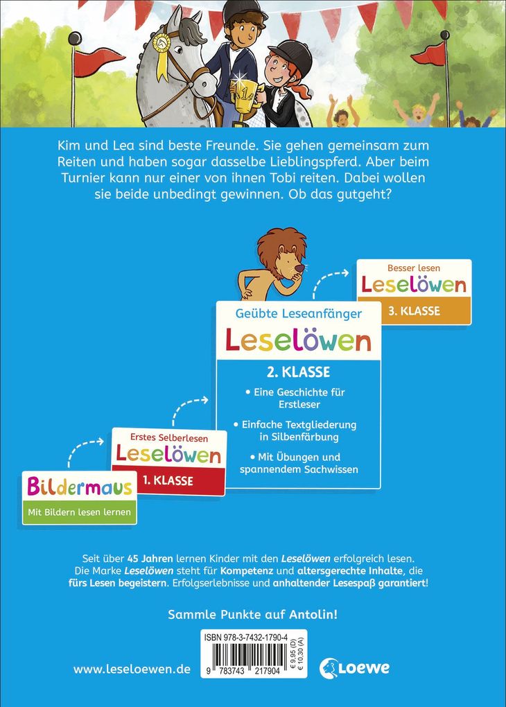 Weitere Ansicht: Leselöwen 2. Klasse - Das Turnier auf dem Reiterhof | Heike Wiechmann