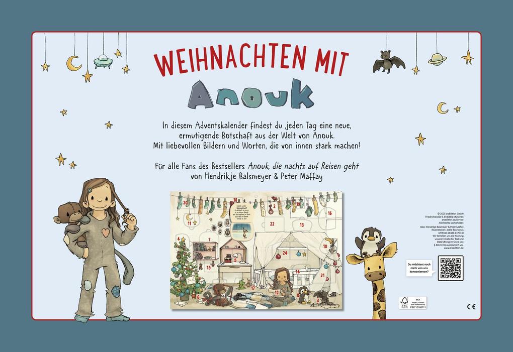 Weitere Ansicht: Adventskalender - Weihnachten mit Anouk | Wandkalender | Peter Maffay, Hendrikje Balsmeyer