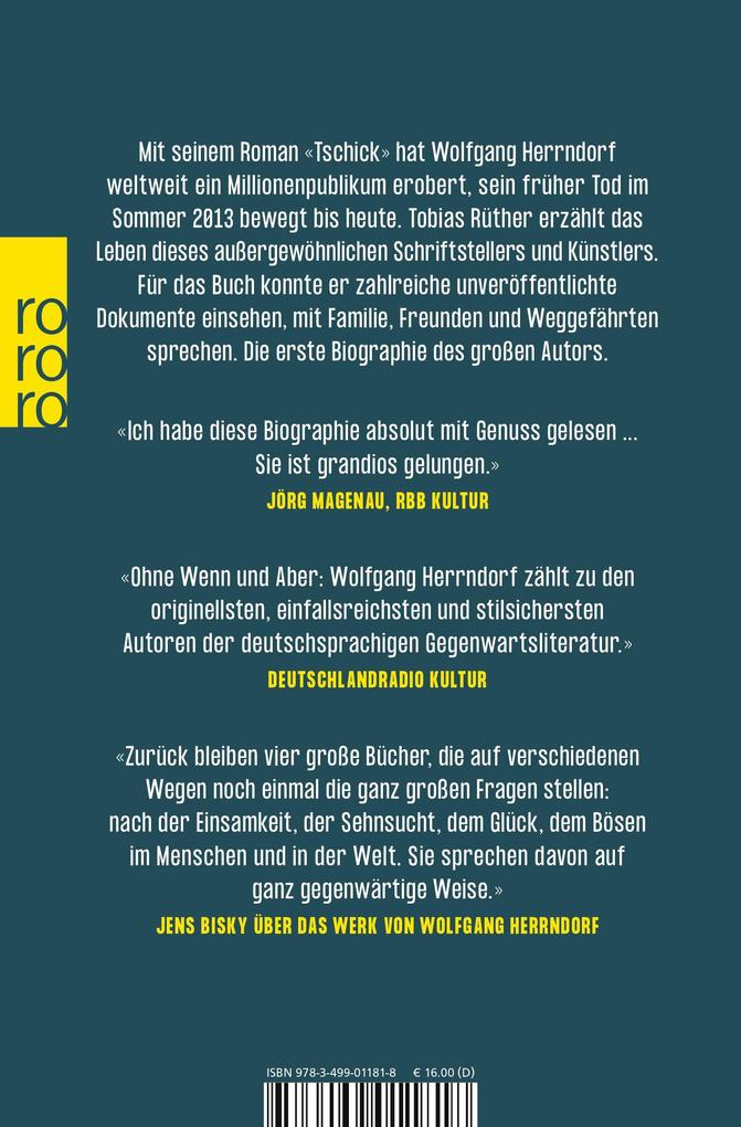 Weitere Ansicht: Herrndorf | Tobias Rüther