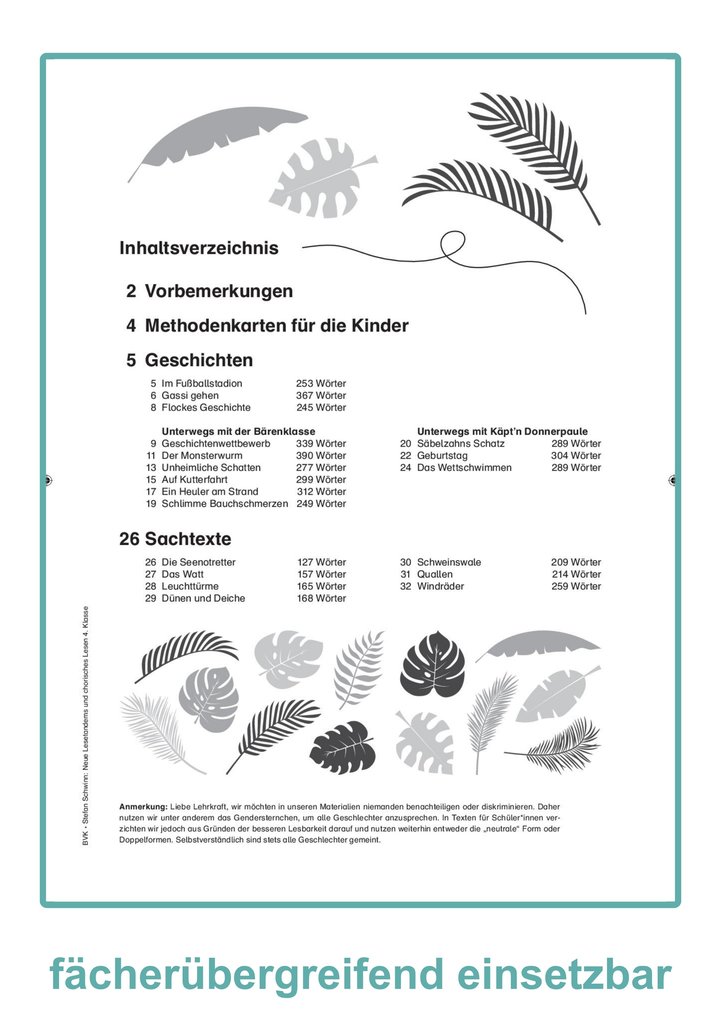 Weitere Ansicht: Neue Lesetandems und chorisches Lesen 4. Klasse | Stefan Schwinn