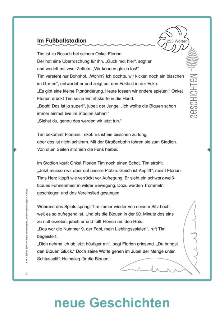 Weitere Ansicht: Neue Lesetandems und chorisches Lesen 4. Klasse | Stefan Schwinn