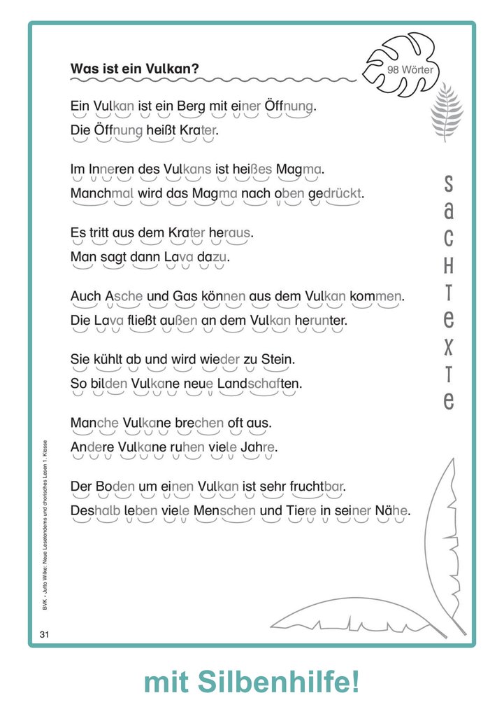 Weitere Ansicht: Neue Lesetandems und chorisches Lesen 1. Klasse | Jutta Wilke