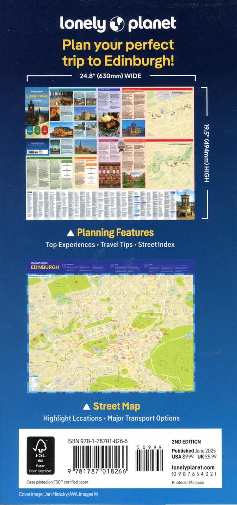 Weitere Ansicht: Lonely Planet Edinburgh City Map