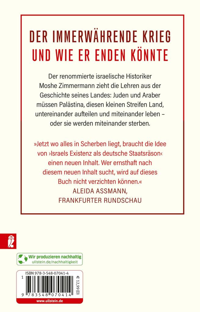 Weitere Ansicht: Niemals Frieden? | Moshe Zimmermann