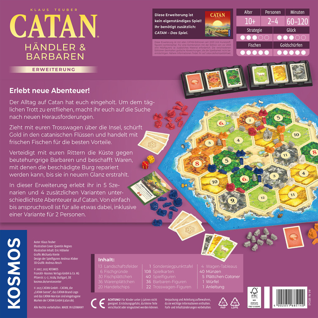 Weitere Ansicht: CATAN - Händler & Barbaren | Klaus Teuber