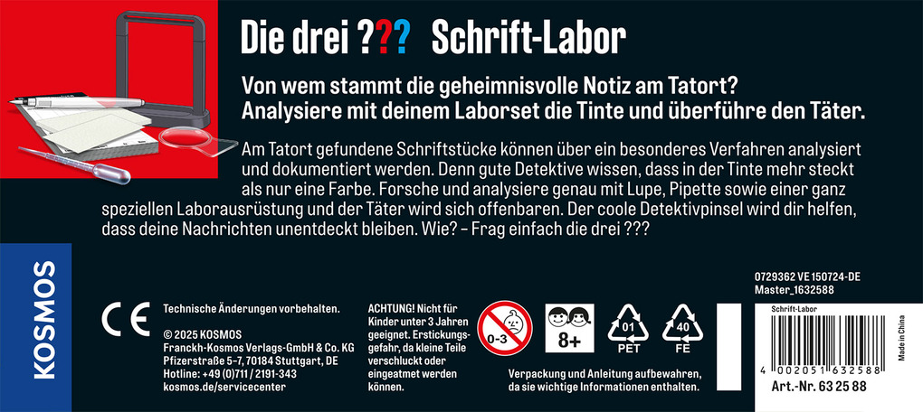 Weitere Ansicht: Die drei ??? Schrift-Labor