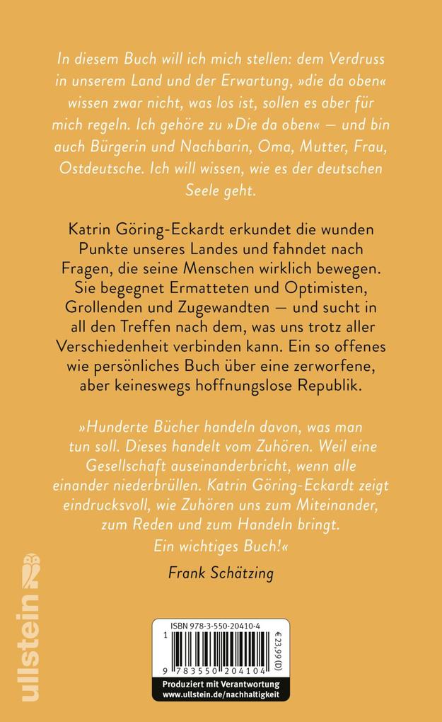 Weitere Ansicht: Deutschland, lass uns reden | Katrin Göring-Eckardt