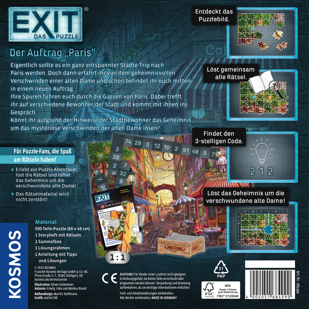 Weitere Ansicht: EXIT® - Das Puzzle: Der Auftrag "Paris"
