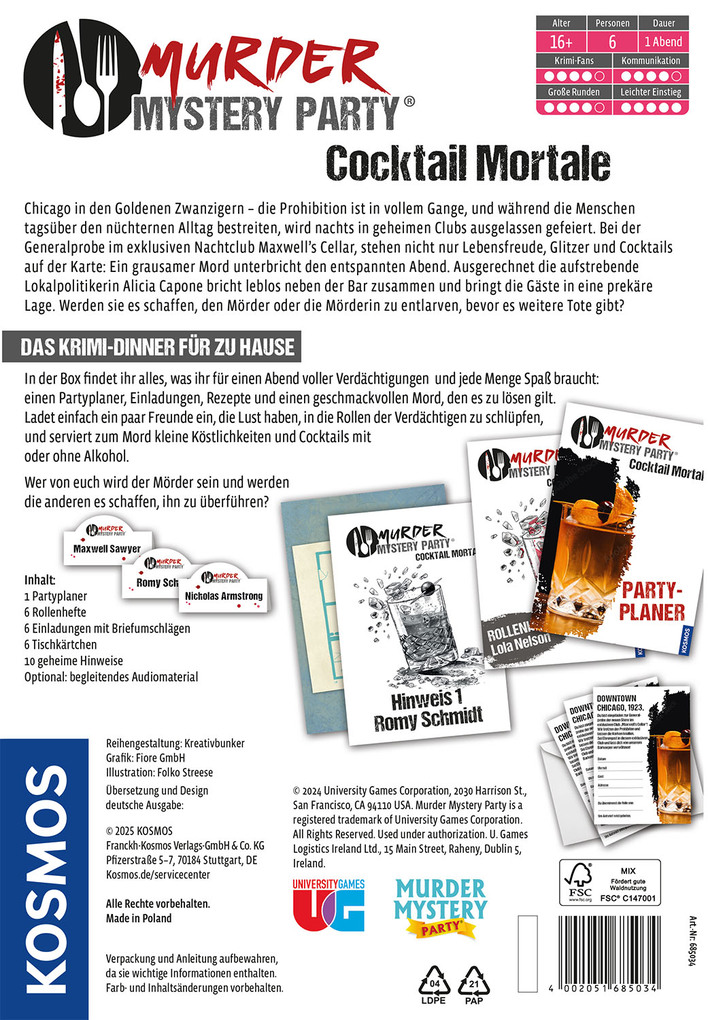 Weitere Ansicht: Murder Mystery Party Cocktail Mortale