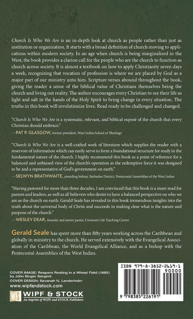 Weitere Ansicht: Church Is Who We Are | Gerald Arthur Seale