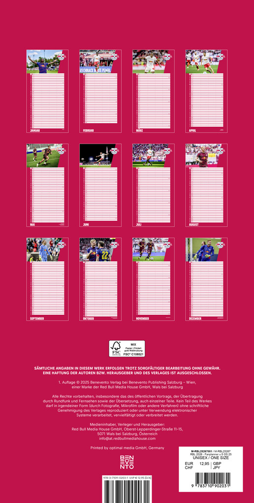 Weitere Ansicht: RB Leipzig 2026 - Fanplaner