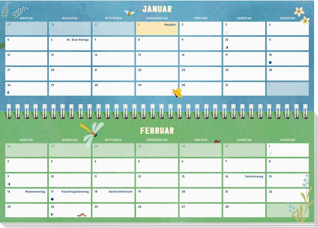 Weitere Ansicht: Tischkalender 2026 quer: Lebe wild und voller Wunder