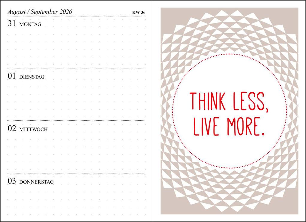 Weitere Ansicht: Taschenkalender 2026: Glückskind | Art à la Card