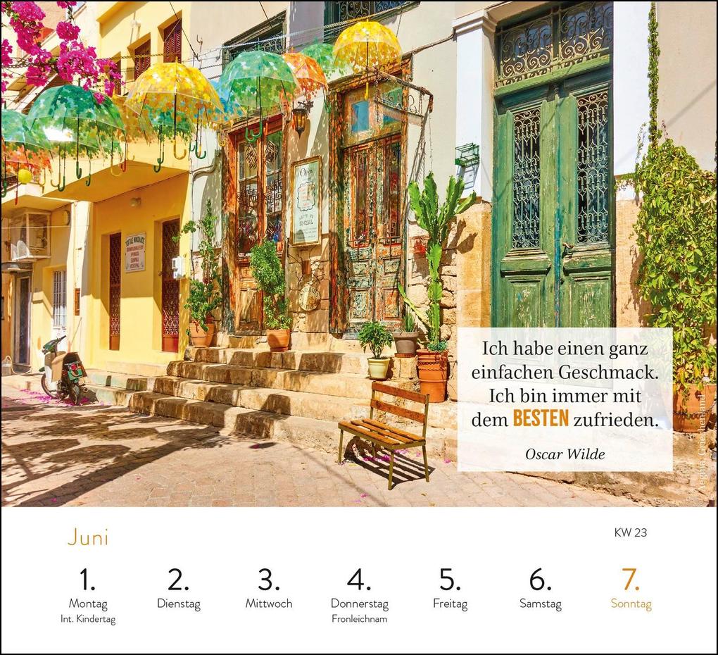 Weitere Ansicht: Wochenkalender 2026: Sehnsuchtsorte