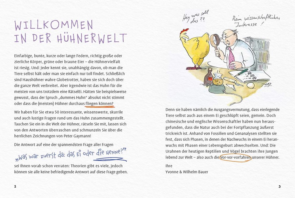 Weitere Ansicht: Eine kleine Hühner-RätselEI | Wilhelm Bauer, Yvonne Bauer, Peter Gaymann