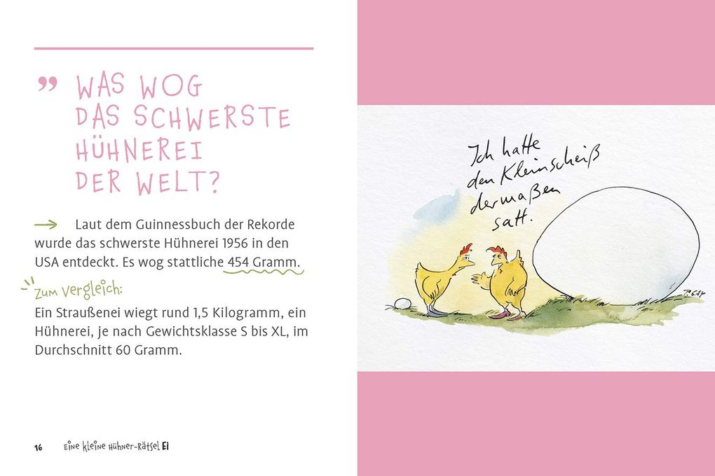 Weitere Ansicht: Eine kleine Hühner-RätselEI | Wilhelm Bauer, Yvonne Bauer, Peter Gaymann