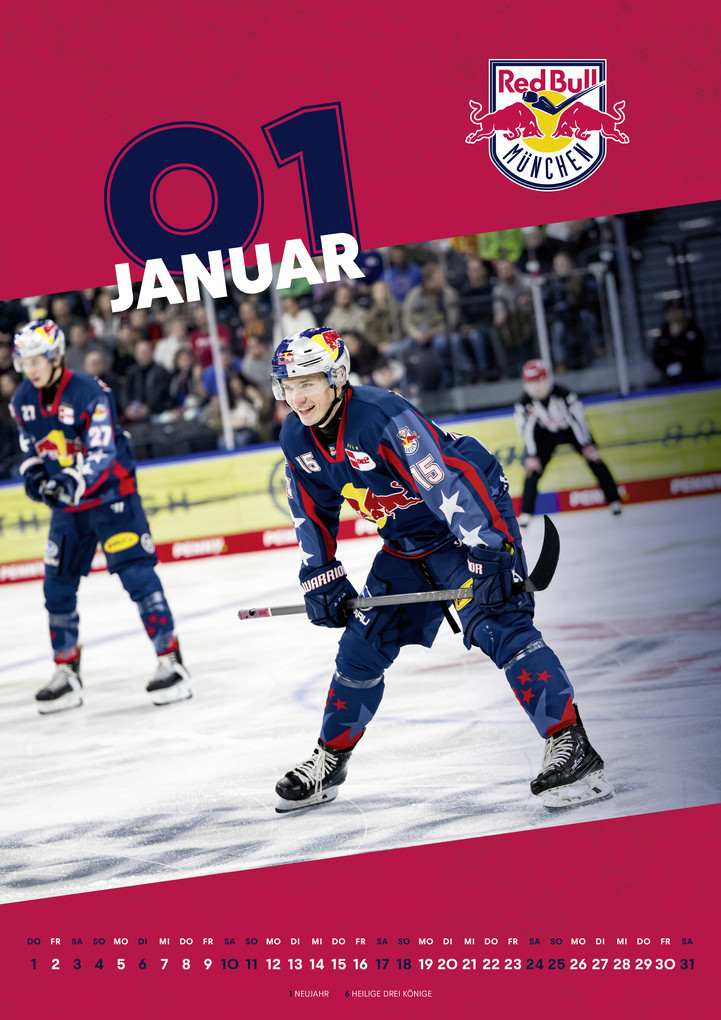 Weitere Ansicht: EHC Red Bull München 2026 - Fankalender