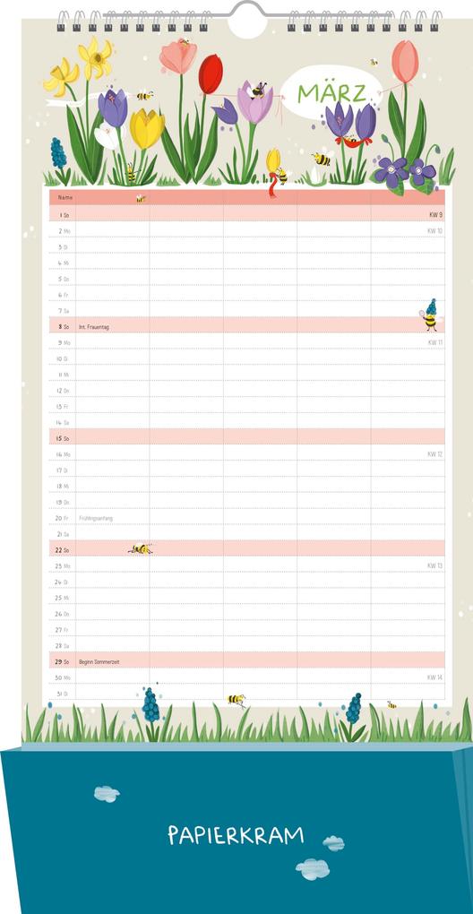 Weitere Ansicht: Familienplaner 2026: Unsere kunterbunte Familie