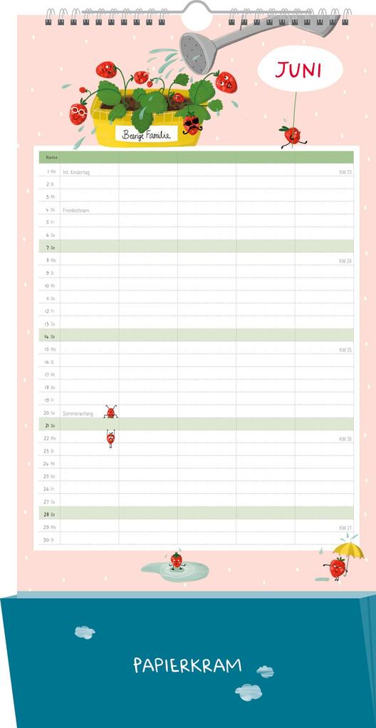 Weitere Ansicht: Familienplaner 2026: Unsere kunterbunte Familie