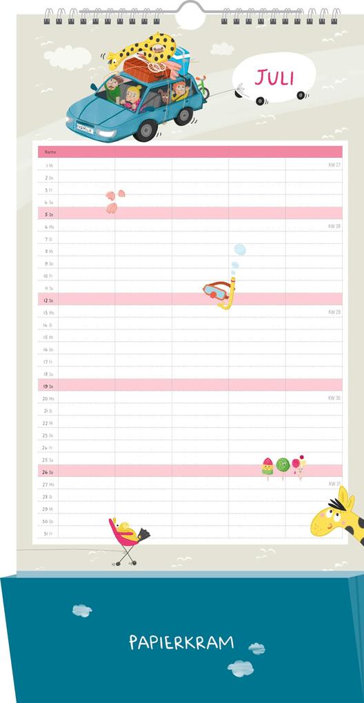 Weitere Ansicht: Familienplaner 2026: Unsere kunterbunte Familie