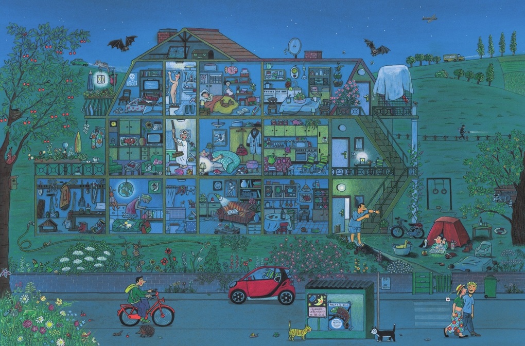 Weitere Ansicht: Nacht-Wimmelbuch | Rotraut Susanne Berner