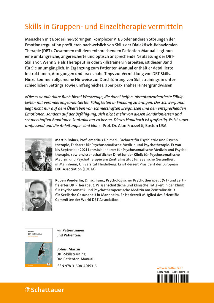 Weitere Ansicht: DBT-Skillstraining | Martin Bohus, Ruben Vonderlin