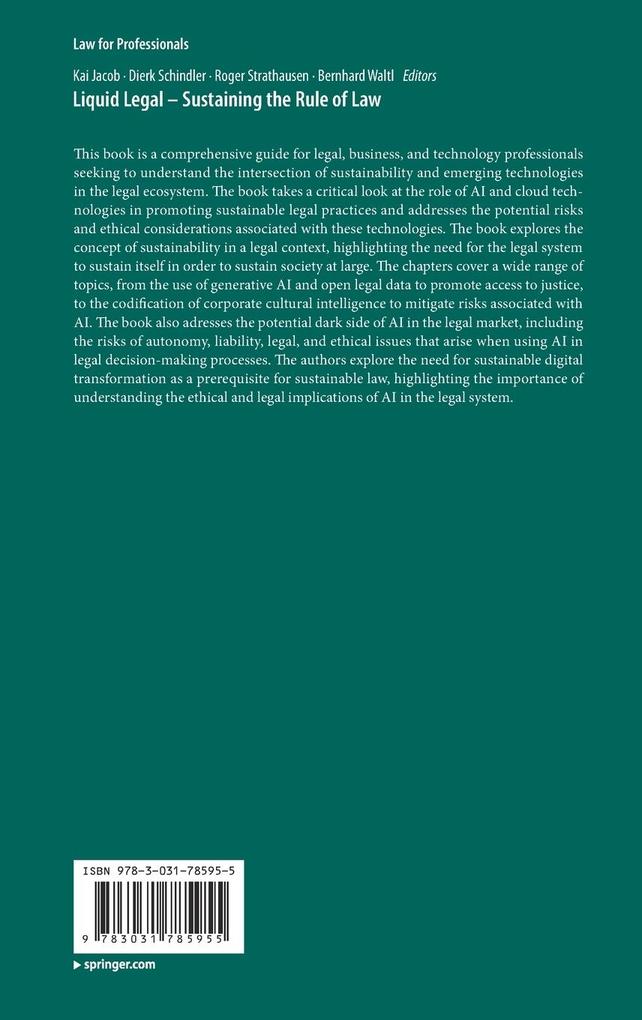 Weitere Ansicht: Liquid Legal - Sustaining the Rule of Law