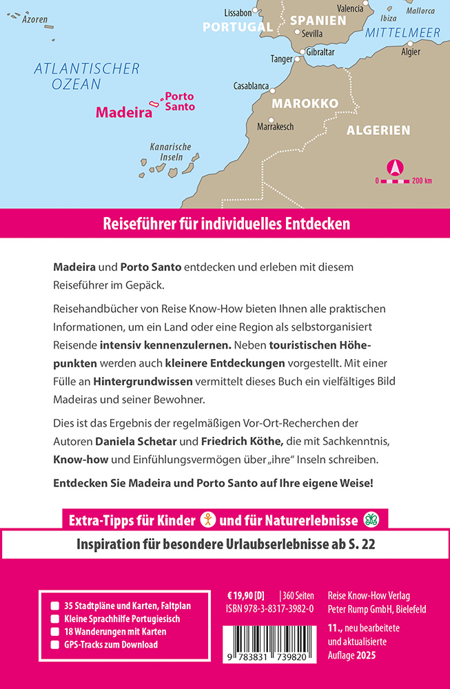 Weitere Ansicht: Reise Know-How Reiseführer Madeira und Porto Santo mit 18 Wanderungen inklusive Inselfaltplan | Daniela Schetar, Friedrich Köthe