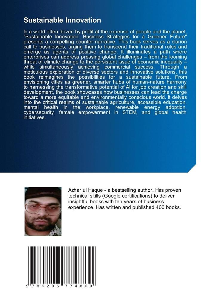 Weitere Ansicht: Sustainable Innovation | Azhar Ul Haque Sario