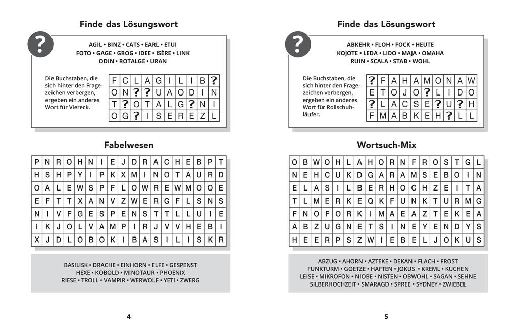 Weitere Ansicht: 365 Wortsuchrätsel
