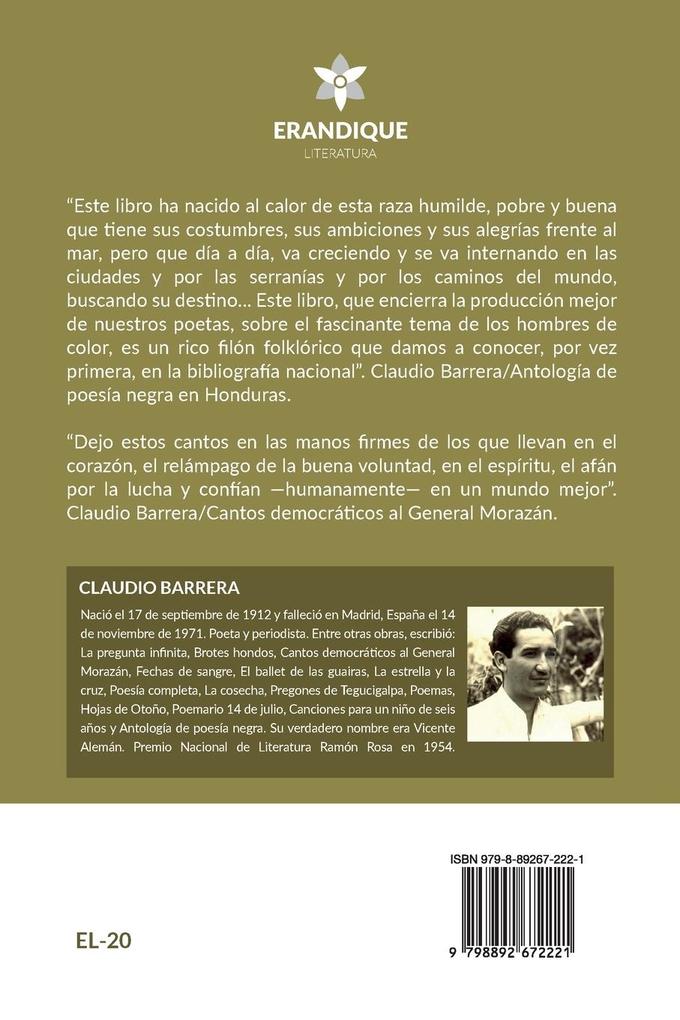 Weitere Ansicht: Poesía Negra en Honduras (Además | Claudio Barrera