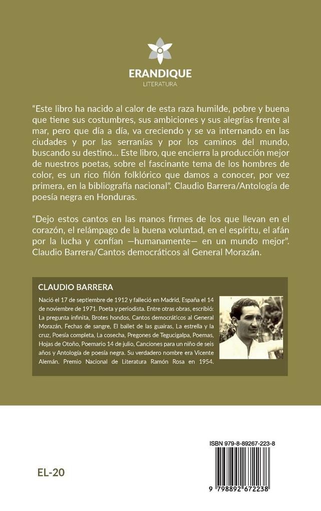 Weitere Ansicht: Poesía Negra en Honduras (Además | Claudio Barrera