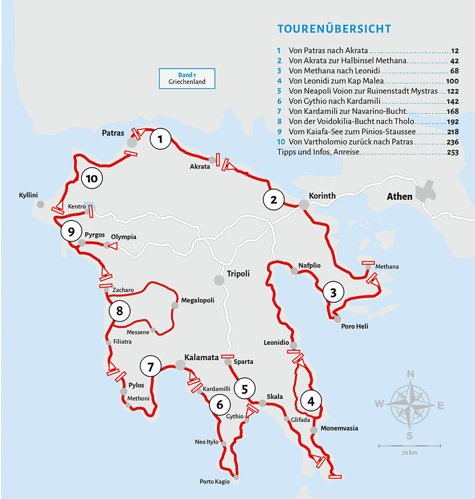 Weitere Ansicht: Entdeckertouren mit dem Wohnmobil Peloponnes | Anne Lindner, Michael Lindner